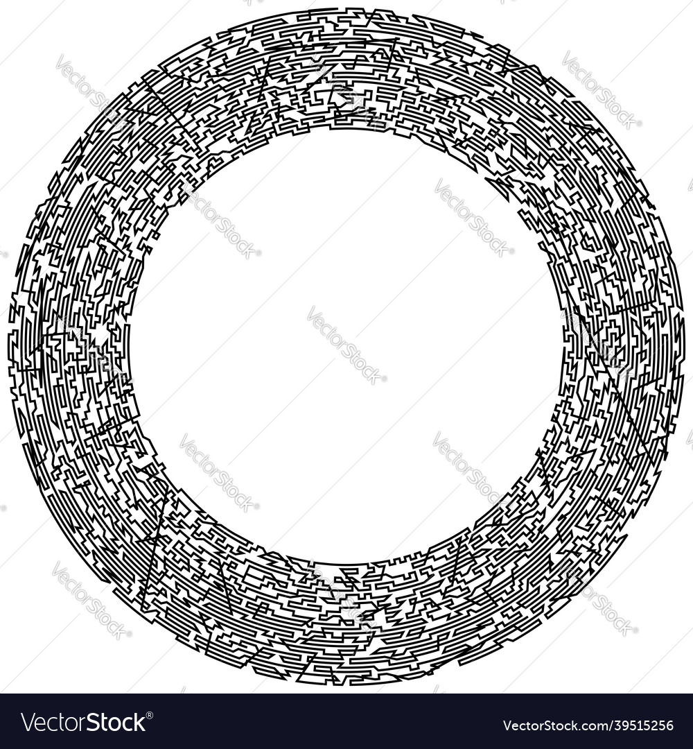 Geometric random circular element abstract vector image Geometric random circular element abstract
