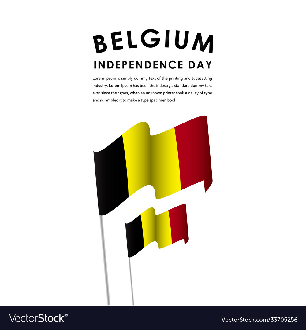 Happy Belgium Unabhängigkeit Tag Feiern vector image Happy Belgium Unabhängigkeit Tag Feiern
