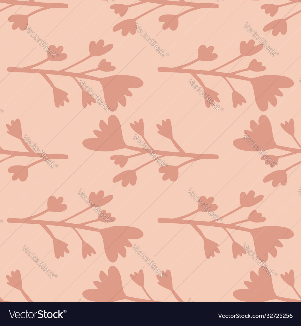 Pink colored seamless floral pattern