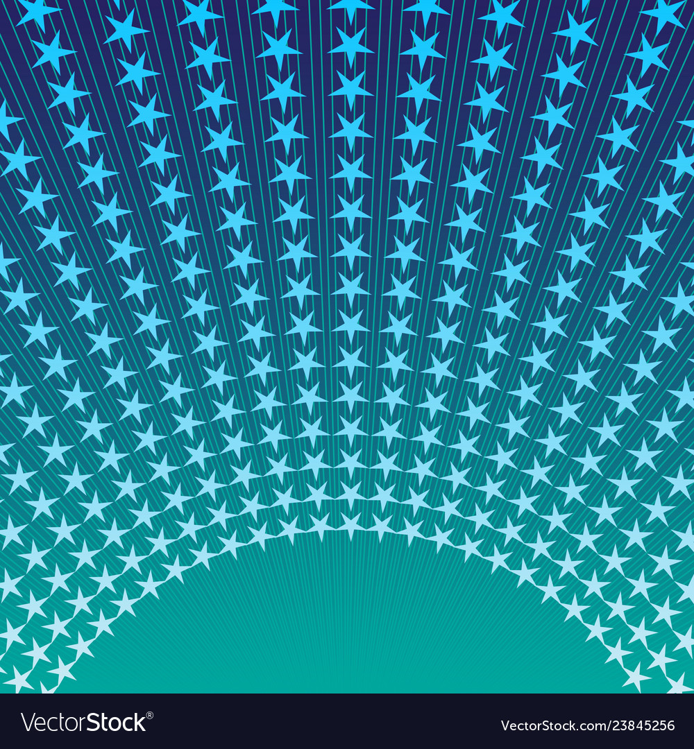 Sparkling frame with rays and blue gradient stars vector image Sparkling frame with rays and blue gradient stars