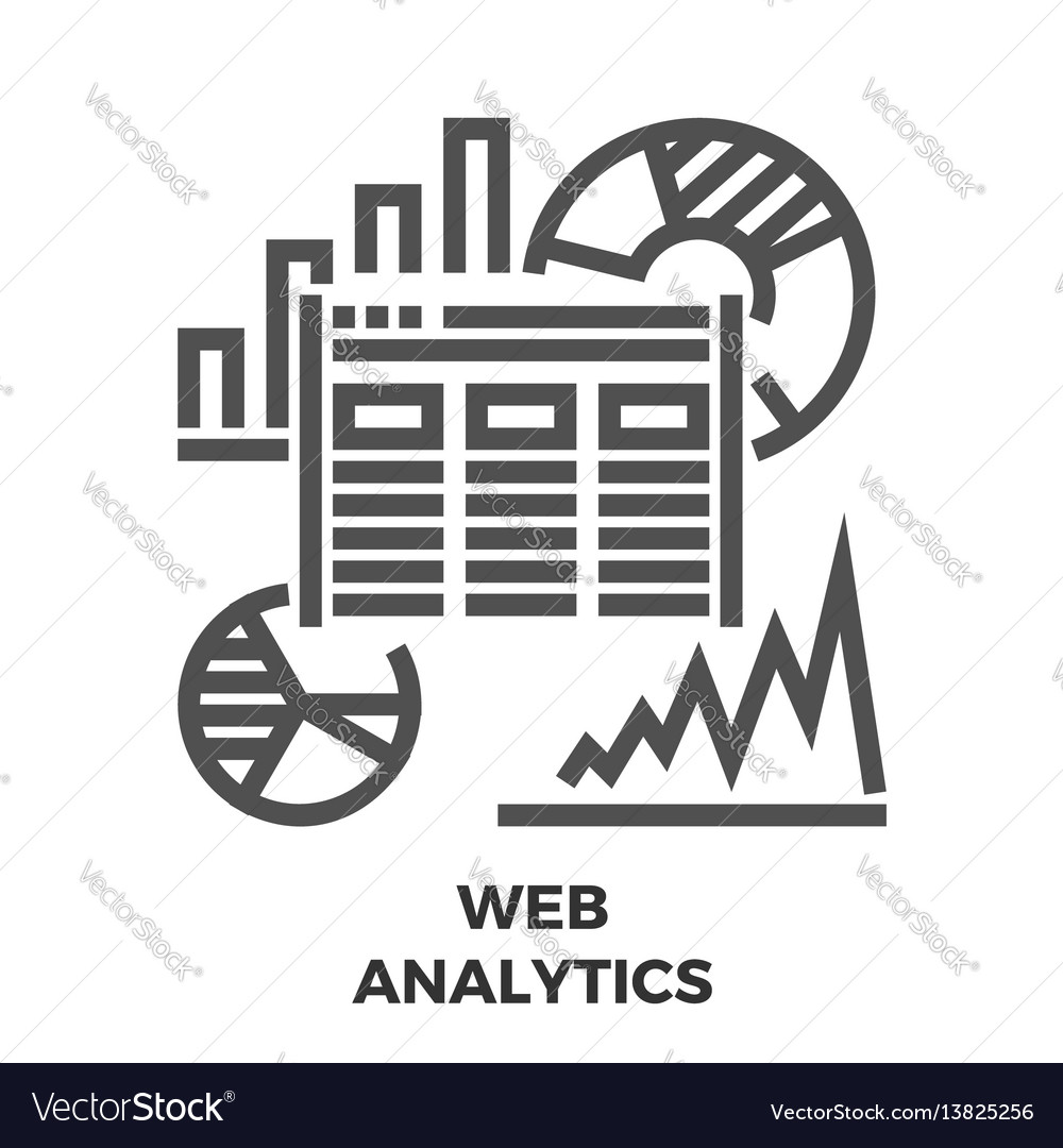 Web Analytics Line Icon
