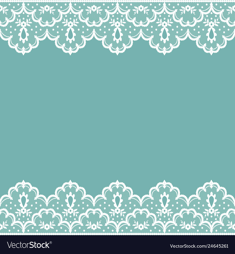Background with lace borders Royalty Free Vector Image