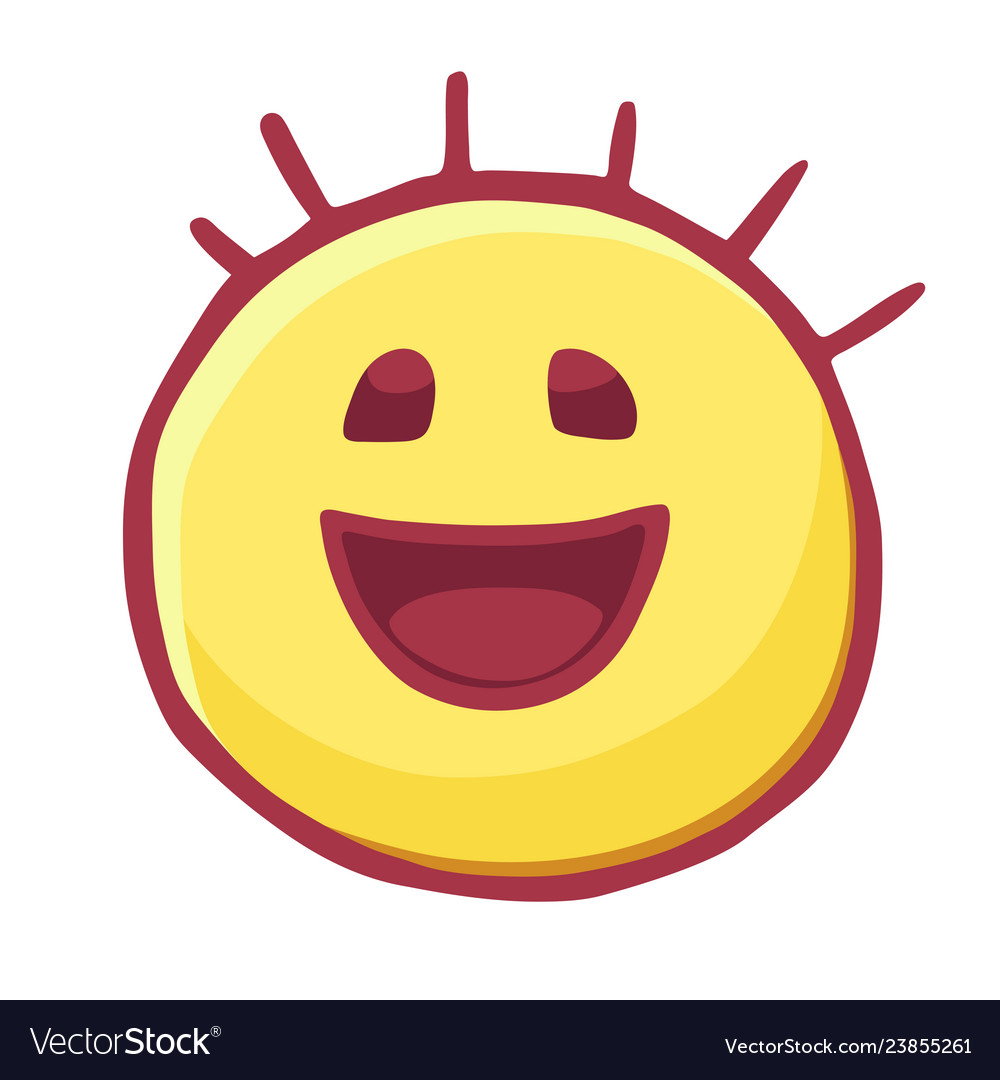 Colored emoticons icon smile joy emoji vector image Colored emoticons icon smile joy emoji