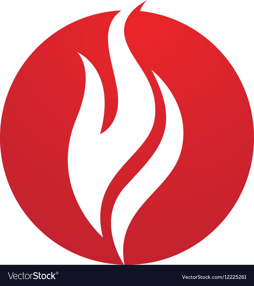 Fire flame logo template