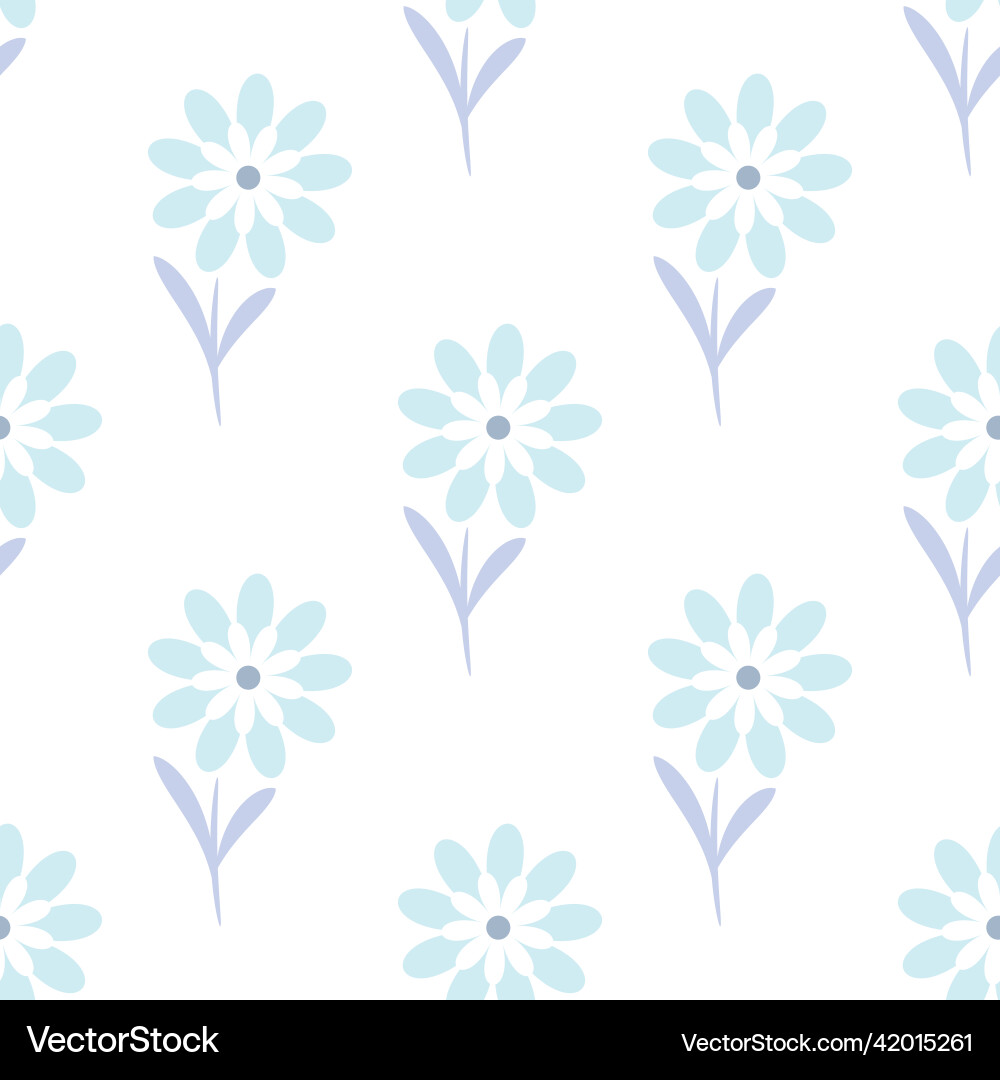 Floral pattern flower seamless repeat Royalty Free Vector