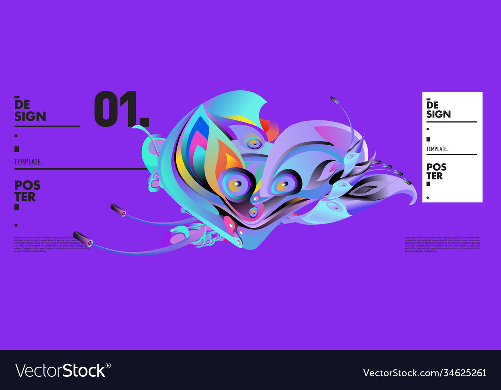 Landing page background template with colorful