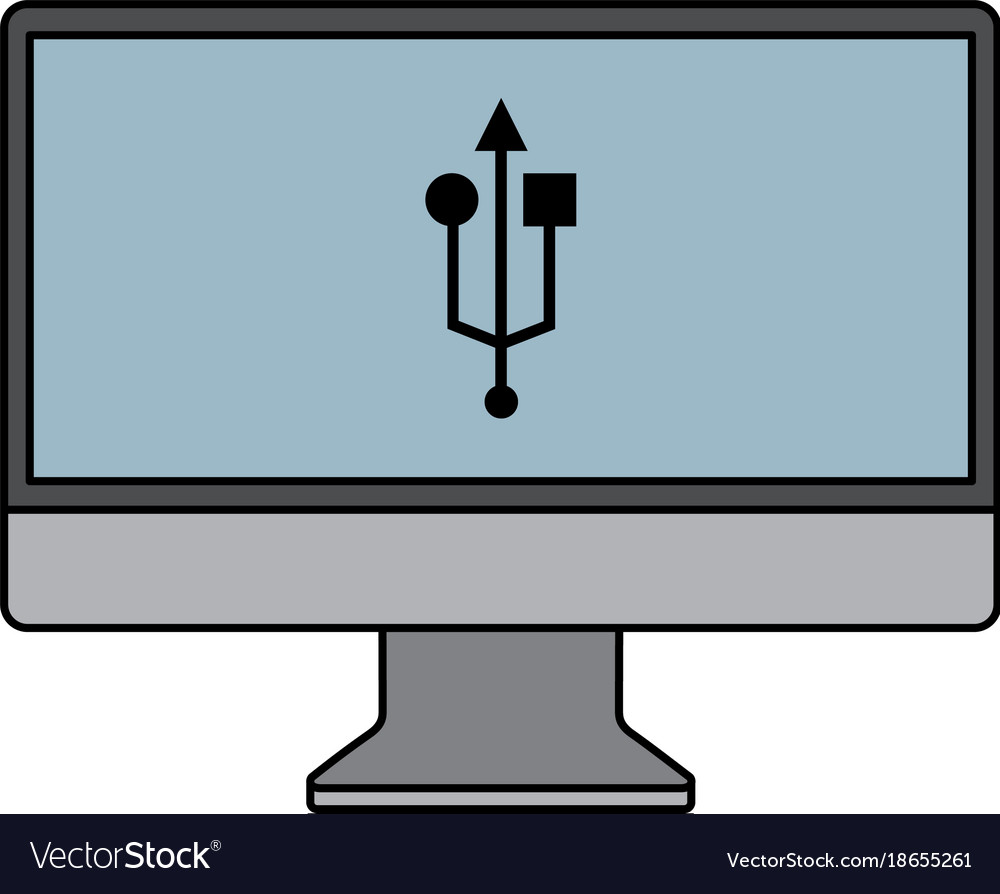Monitor computer usb app button screen