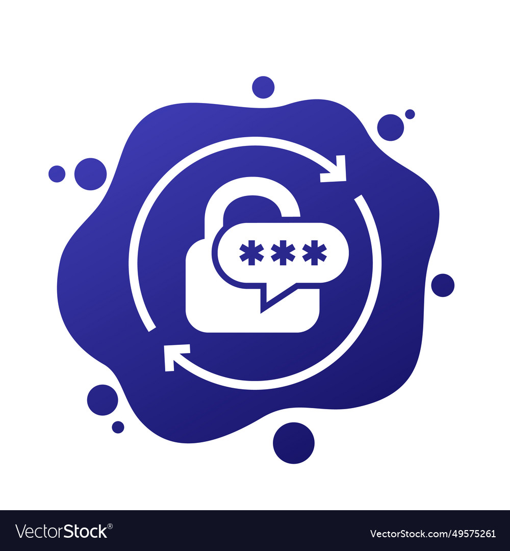 Password reset icon for apps and web