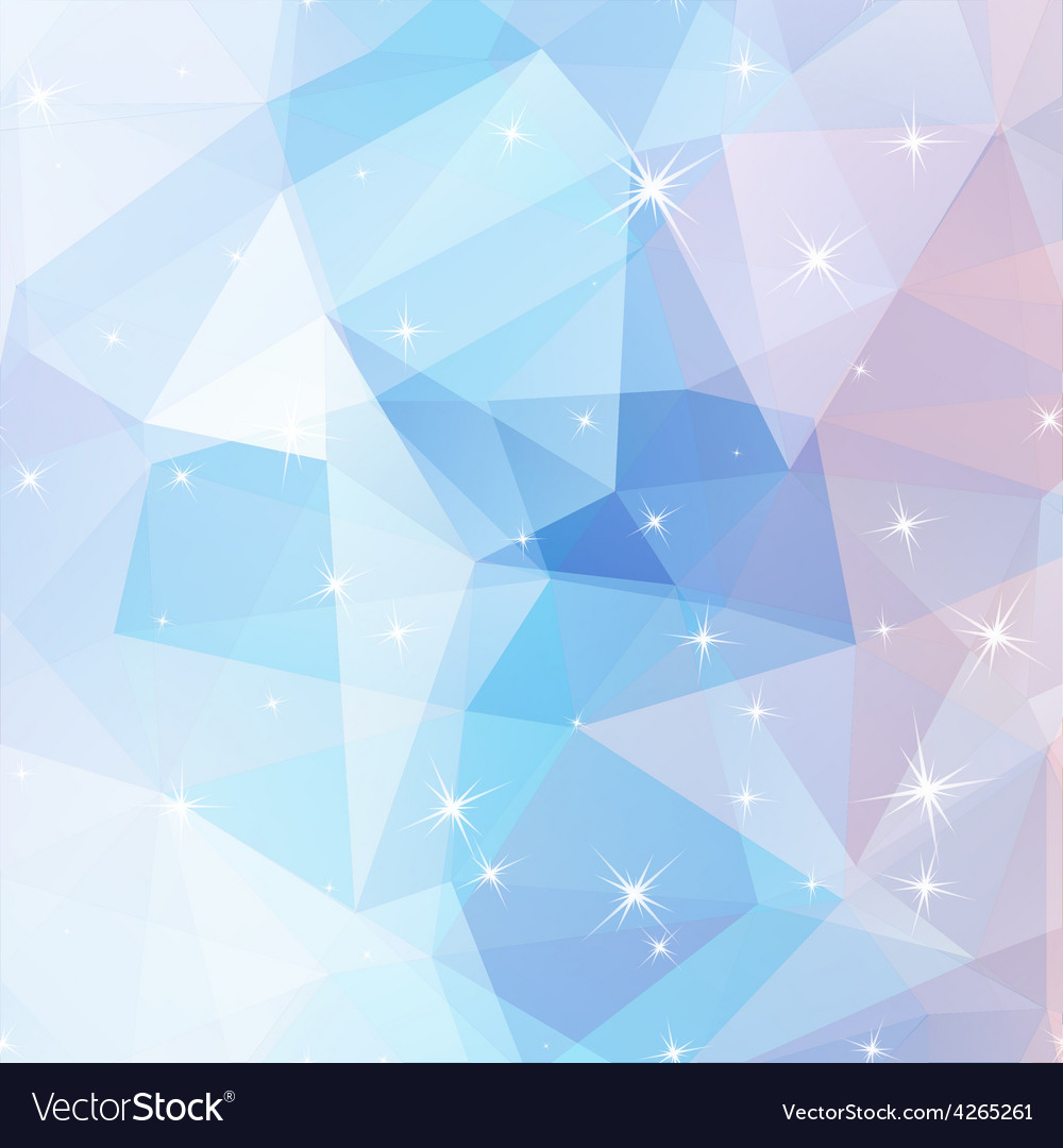 Polygonal abstract geometry background with shiny