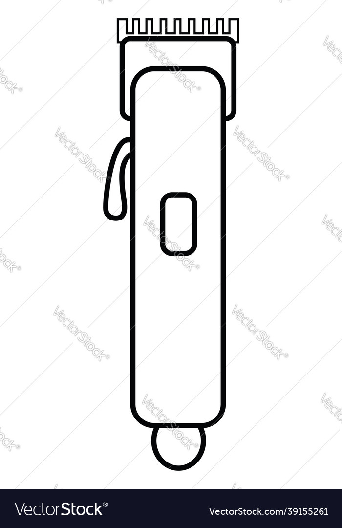 Simple electric shaver icon on white background Vector Image