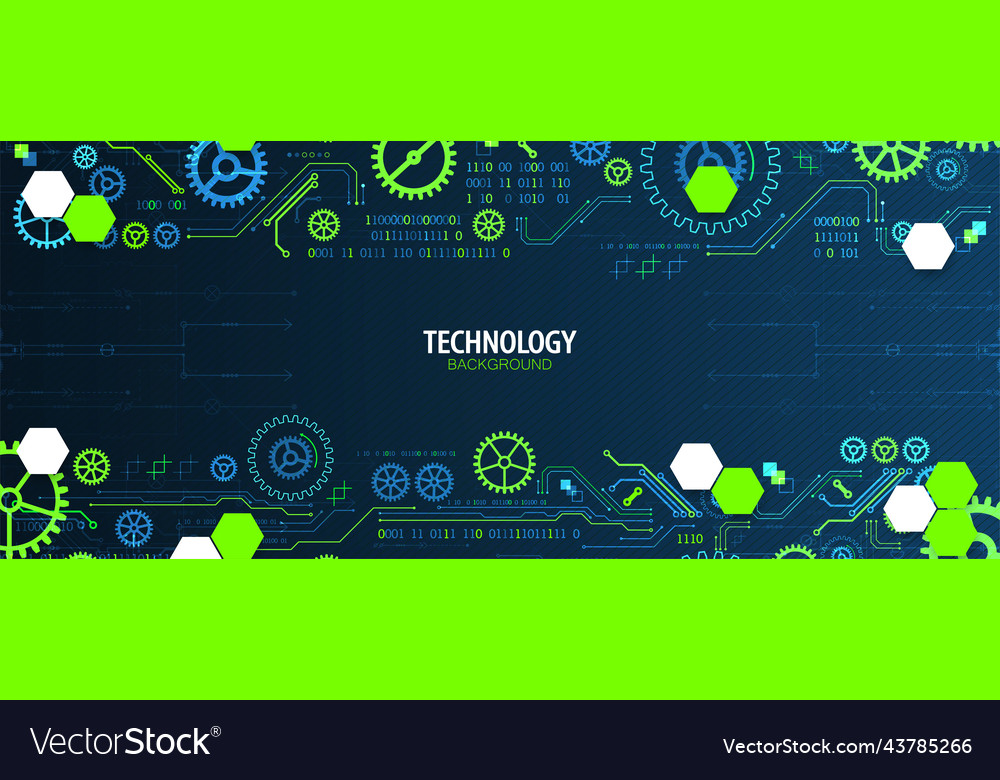 Abstract technology concept computer code Vector Image