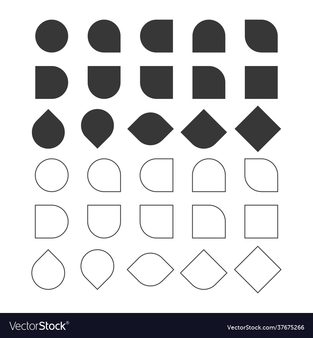 Minimal Circle & Square Set
