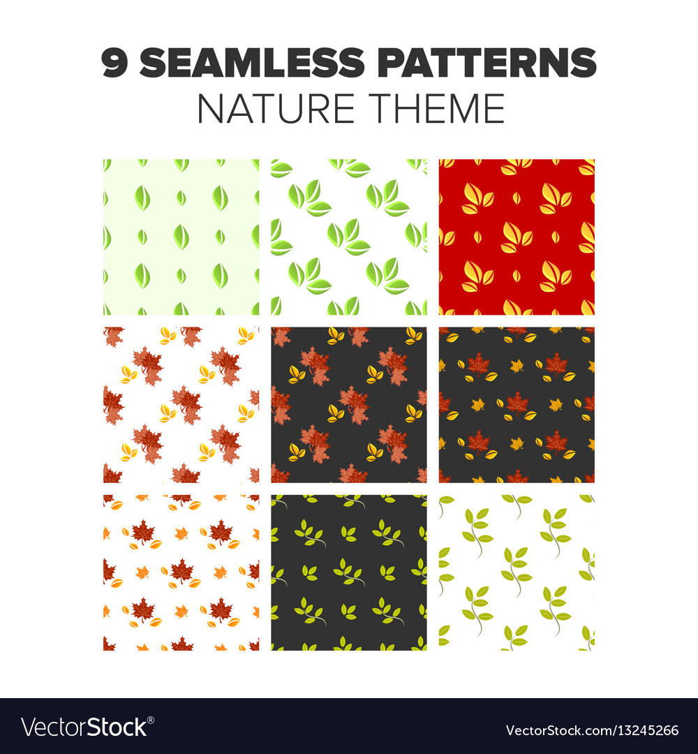 Nature seamless patterns