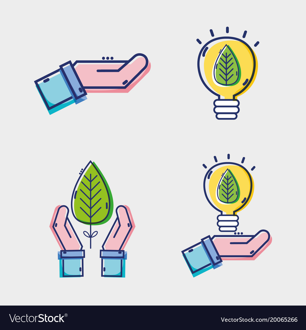 Set graphic liner flat icons design