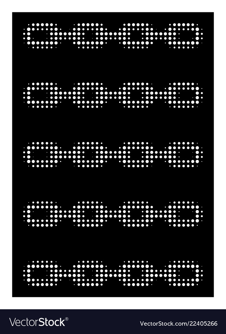 White halftone blockchain list icon vector image White halftone blockchain list icon