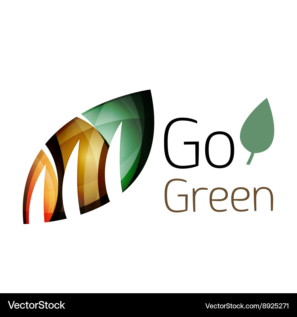 Abstract leaf icon Royalty Free Vector Image - VectorStock
