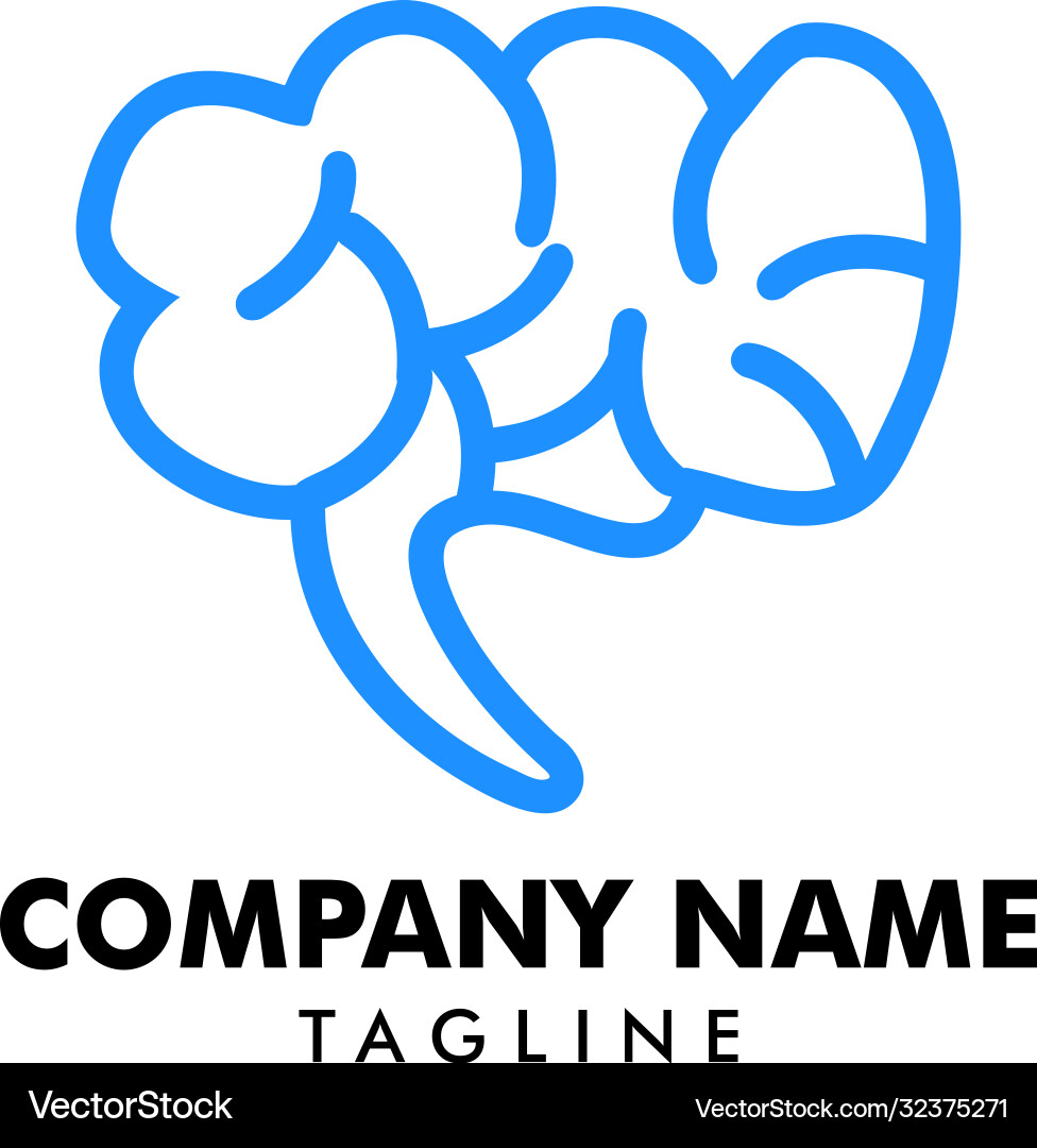 Brain logo design template Royalty Free Vector Image
