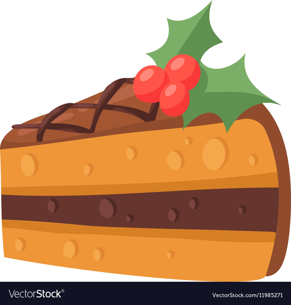 Cookie cake isolated Royalty Free Vector Image