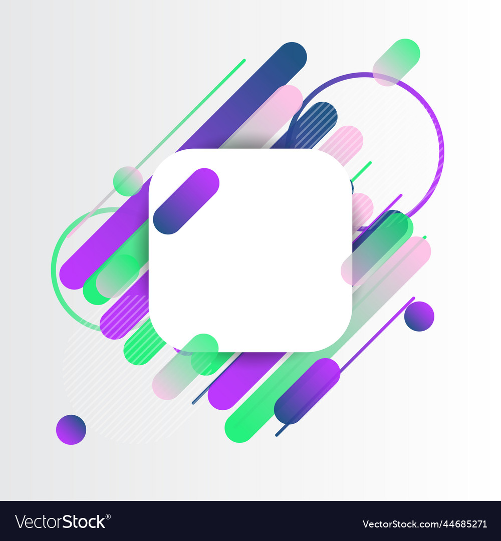 Creative rounded lines edge place for text
