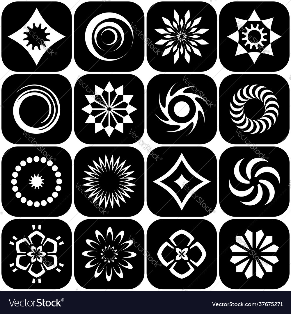 Design elements set vector image Design elements set