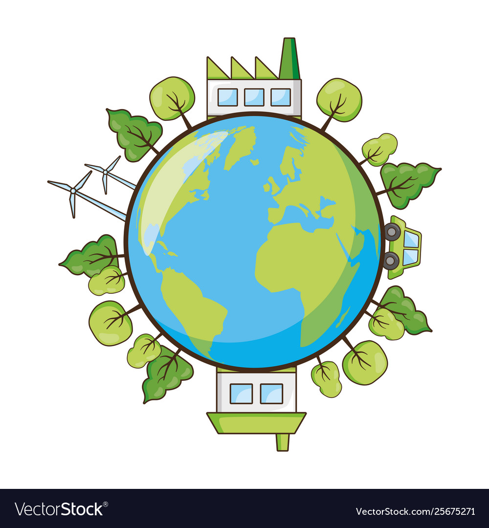 Earth day card Royalty Free Vector Image - VectorStock