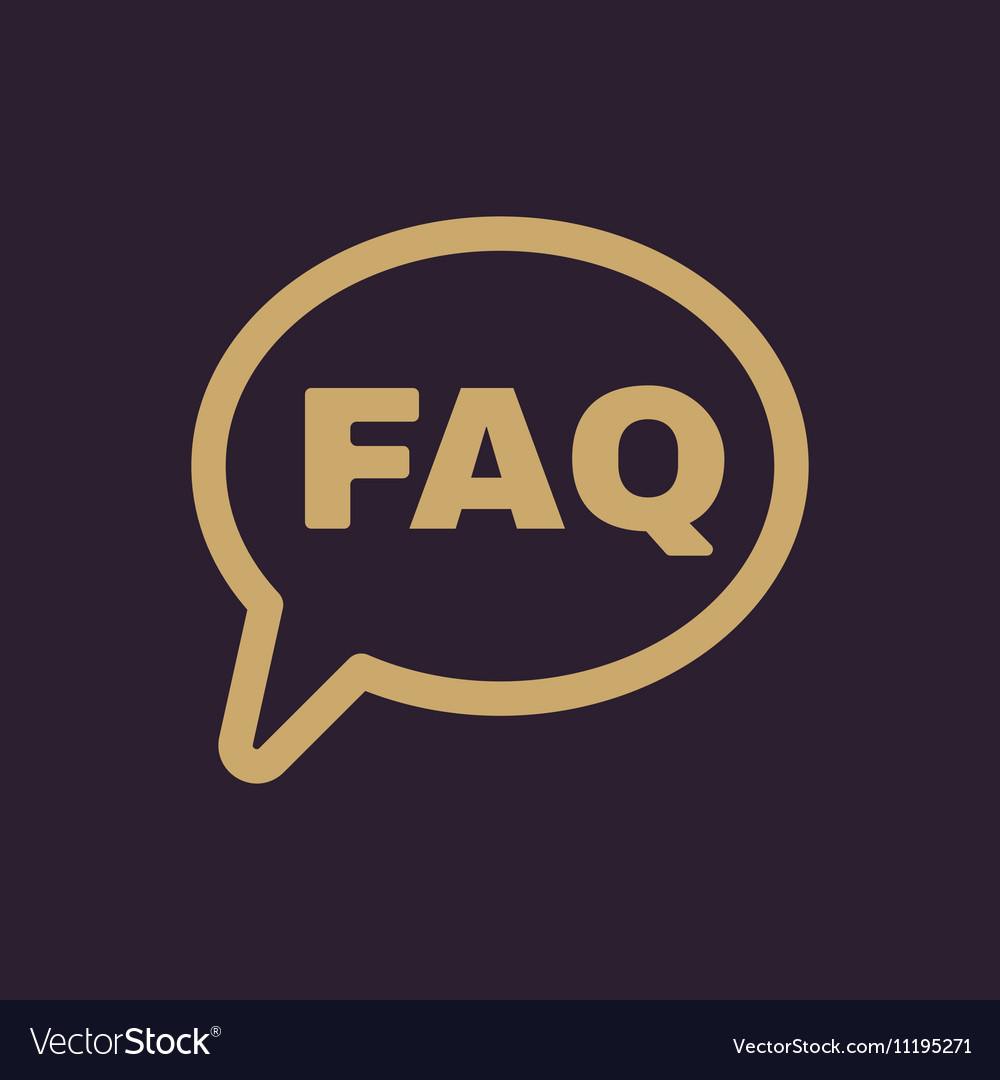 Faq Sprach Blase Symbol helfen Symbol flach