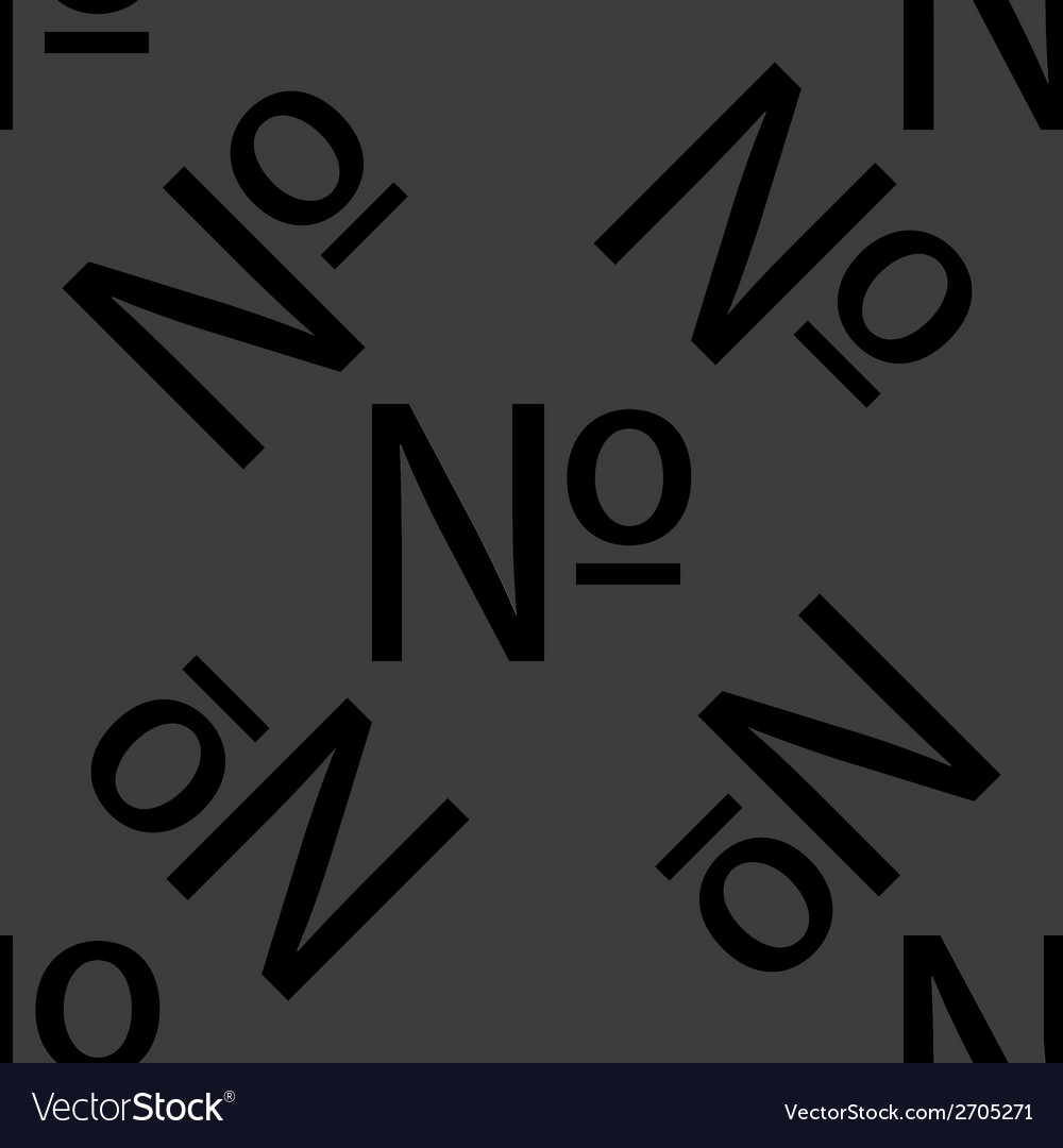 Number web icon flat design seamless pattern