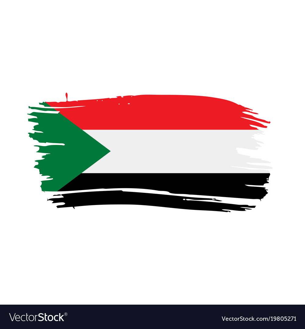 Sudan flag Royalty Free Vector Image - VectorStock