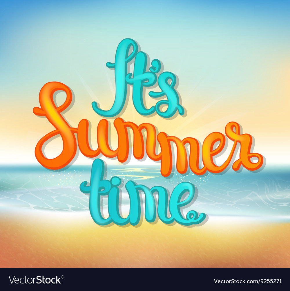 Summer beach background Royalty Free Vector Image