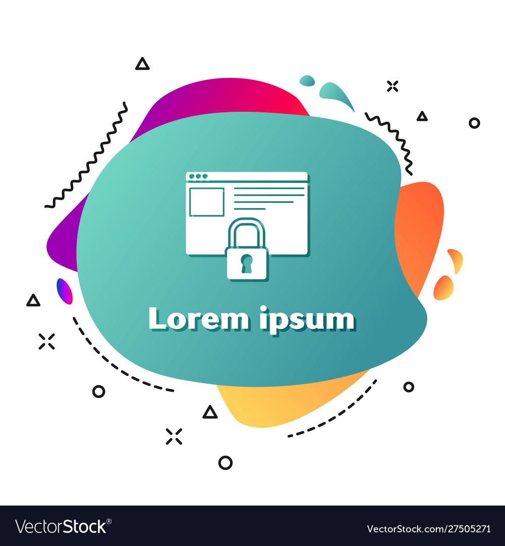 White secure your site with https ssl icon