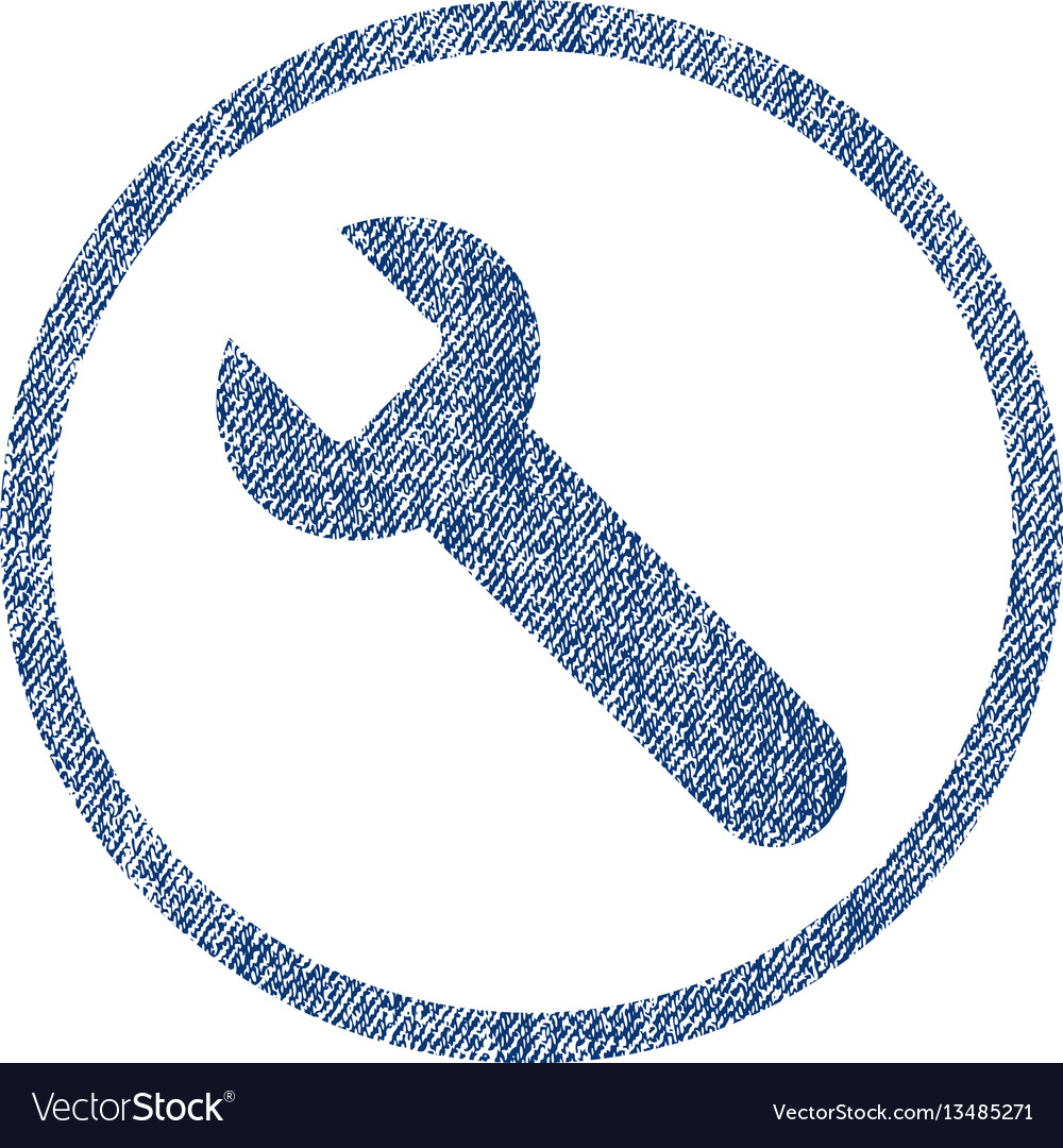 Wrench fabric textured icon