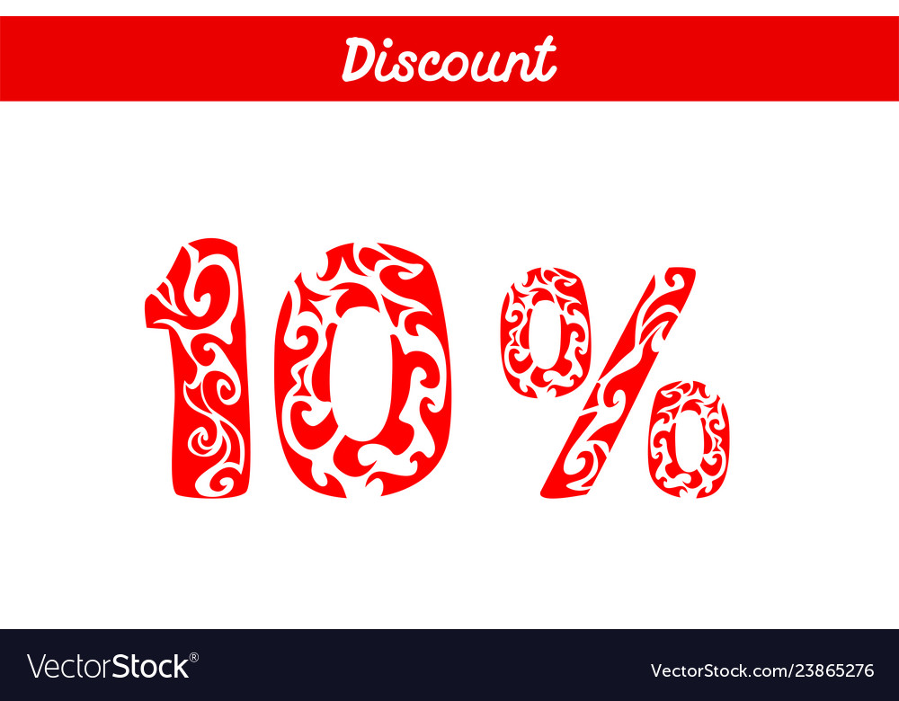 Discount number image