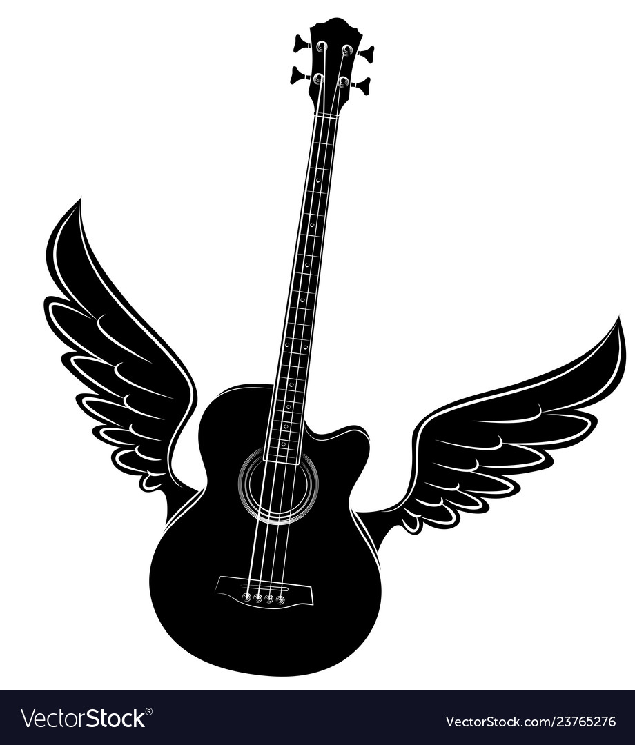 Guitar with wings