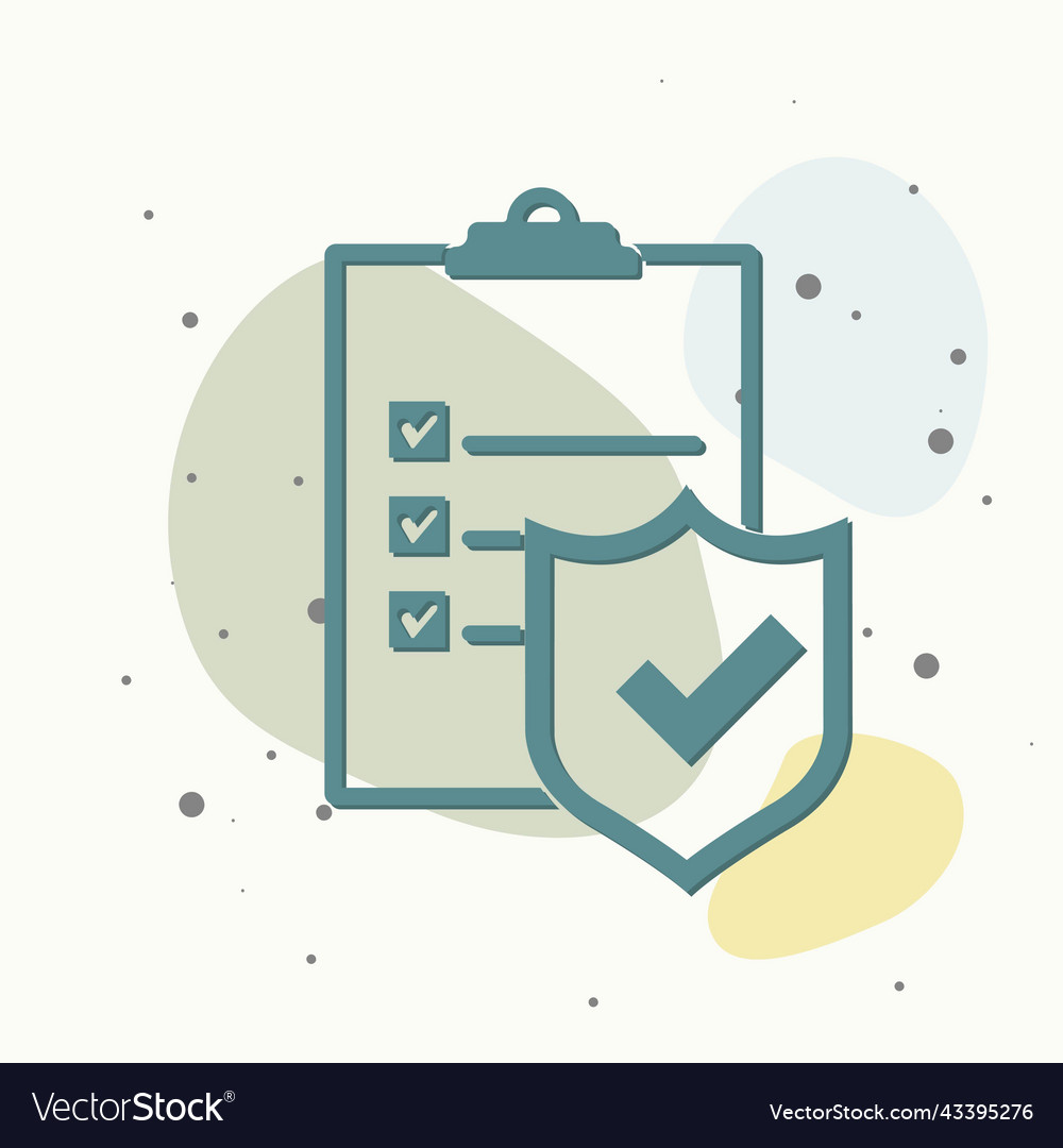 Icon Check Board Datensicherheit Versicherung