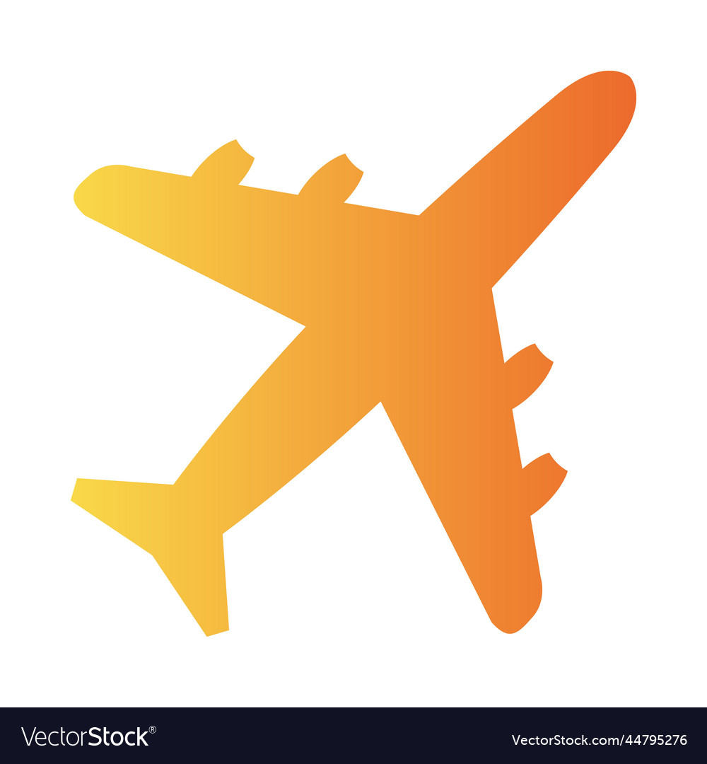 Plane gradient universal icon ui ux element sign