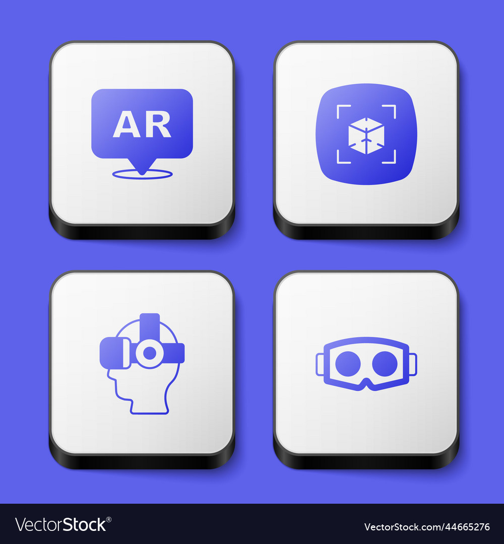 Set Augmented Reality Ar 3d Modeling Virtual Vector Image Set Augmented Reality Ar 3d Modeling Virtual Vector Image