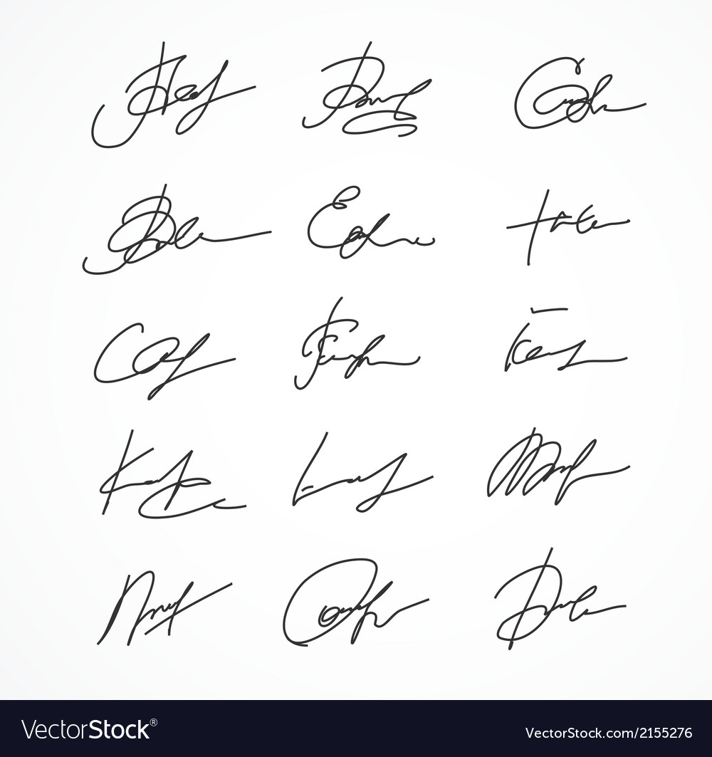 signature-fictitious-autograph-royalty-free-vector-image