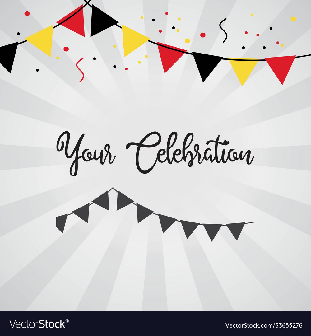 Your celebration template design Royalty Free Vector Image