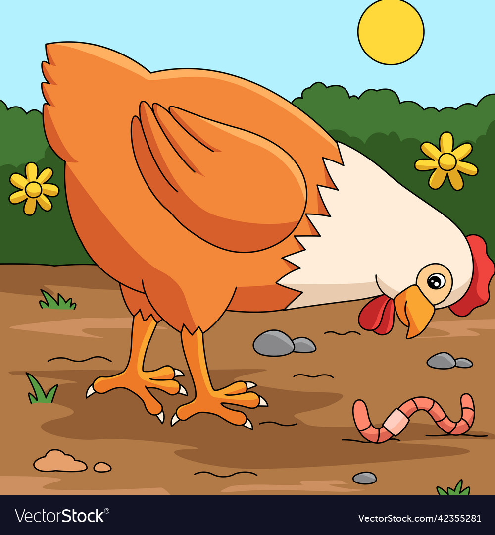 Chicken farbige Cartoon Bauernhof