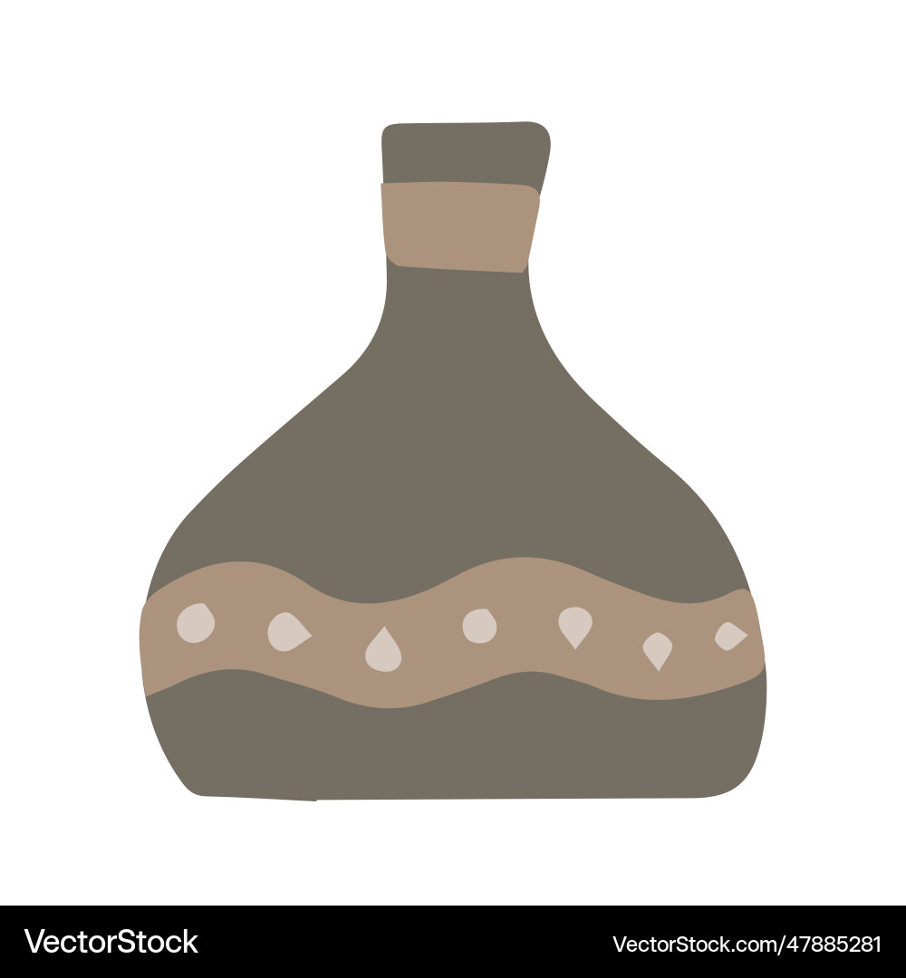 Flat ceramic vase Royalty Free Vector Image - VectorStock