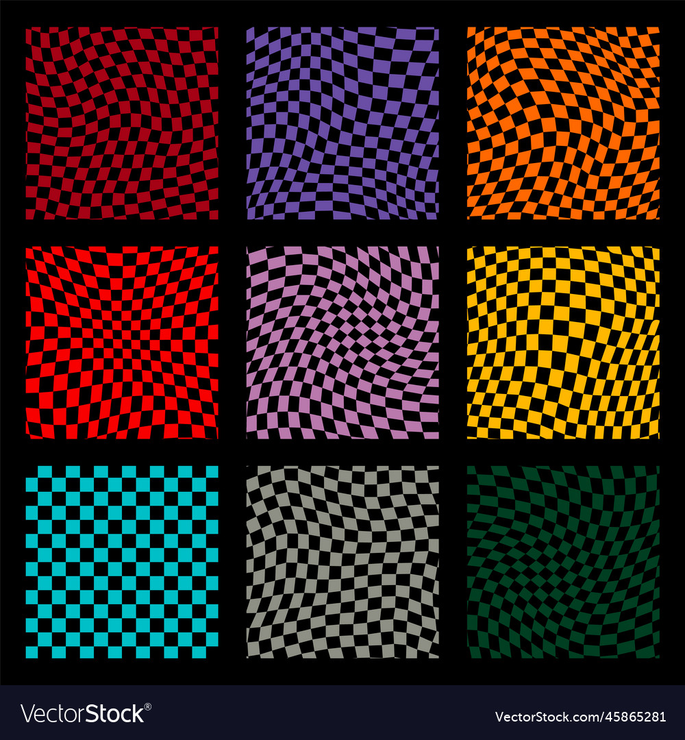 Groovy retro pattern background in psychedelic vector image Groovy retro pattern background in psychedelic