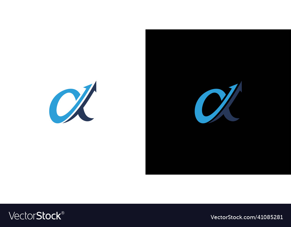 Modern and sophisticated alpha logo design