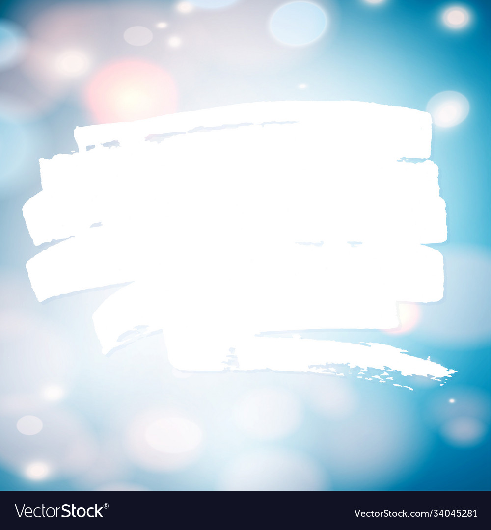 Paint splash frame for text on abstract bokeh vector image Paint splash frame for text on abstract bokeh