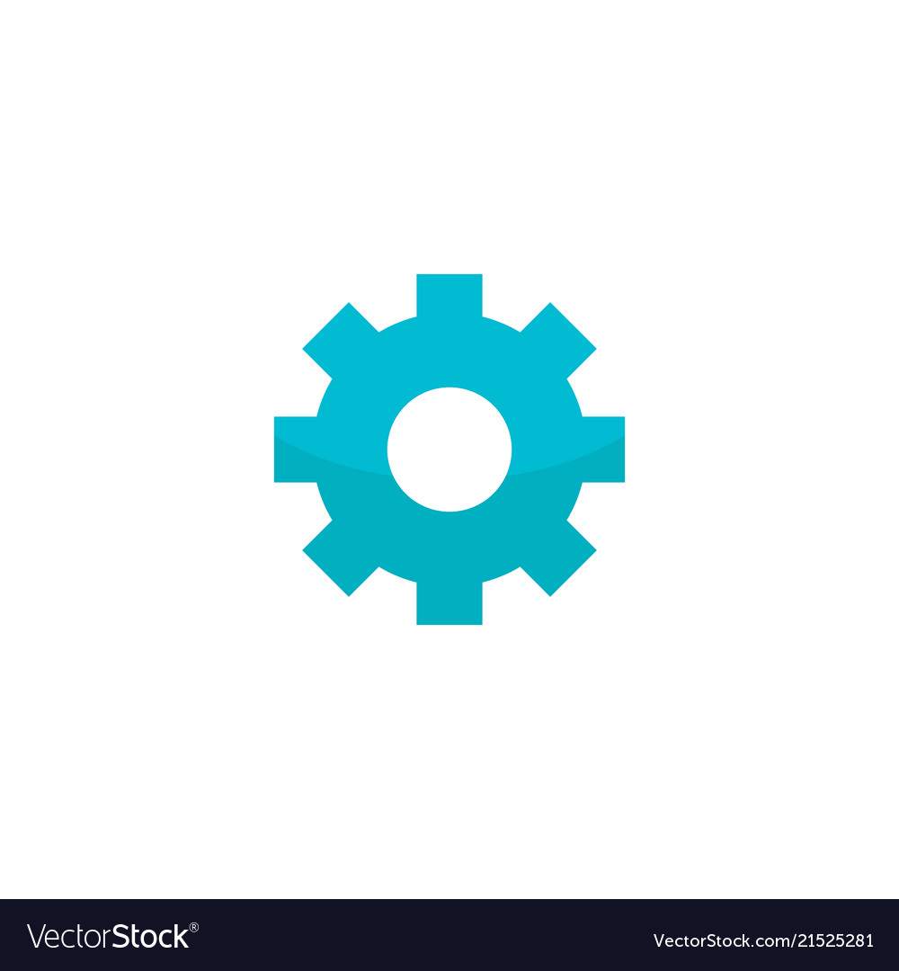 Setting icon flat element vector image Setting icon flat element