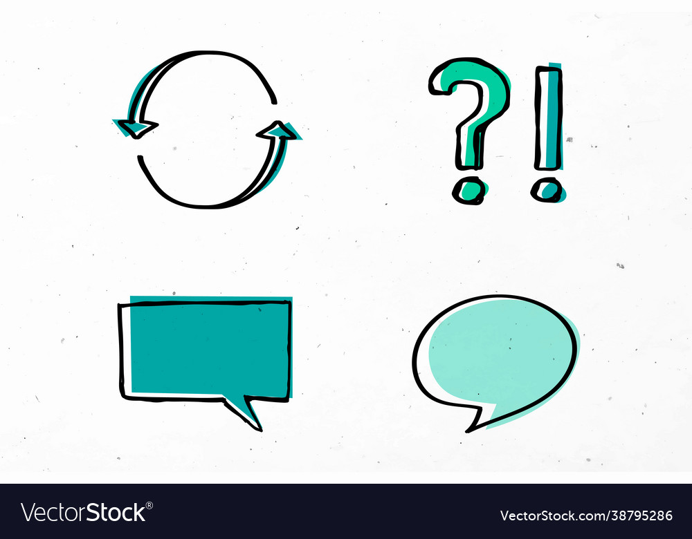 Business speech bubbles green collection