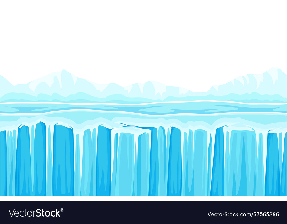 Game platform with uneven terrain and environment vector image Game platform with uneven terrain and environment