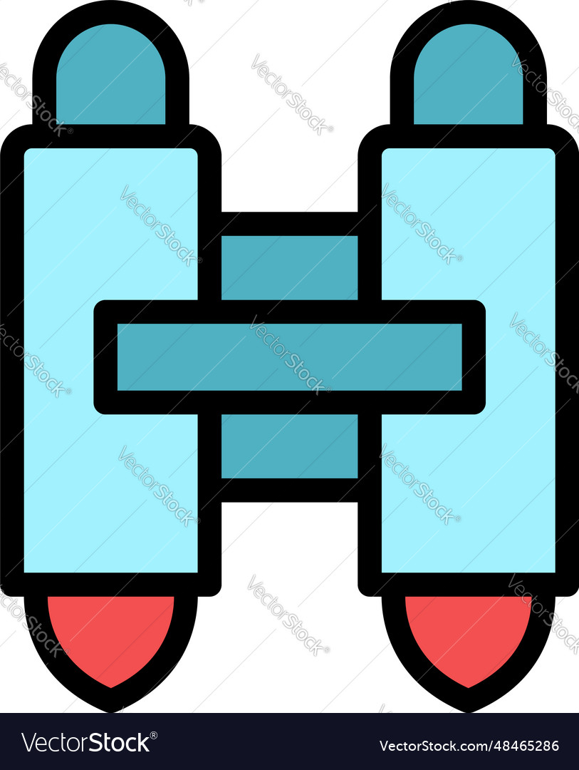 Digital Jetpack Icon Outline Vector. Rocket Speed. Future Skill