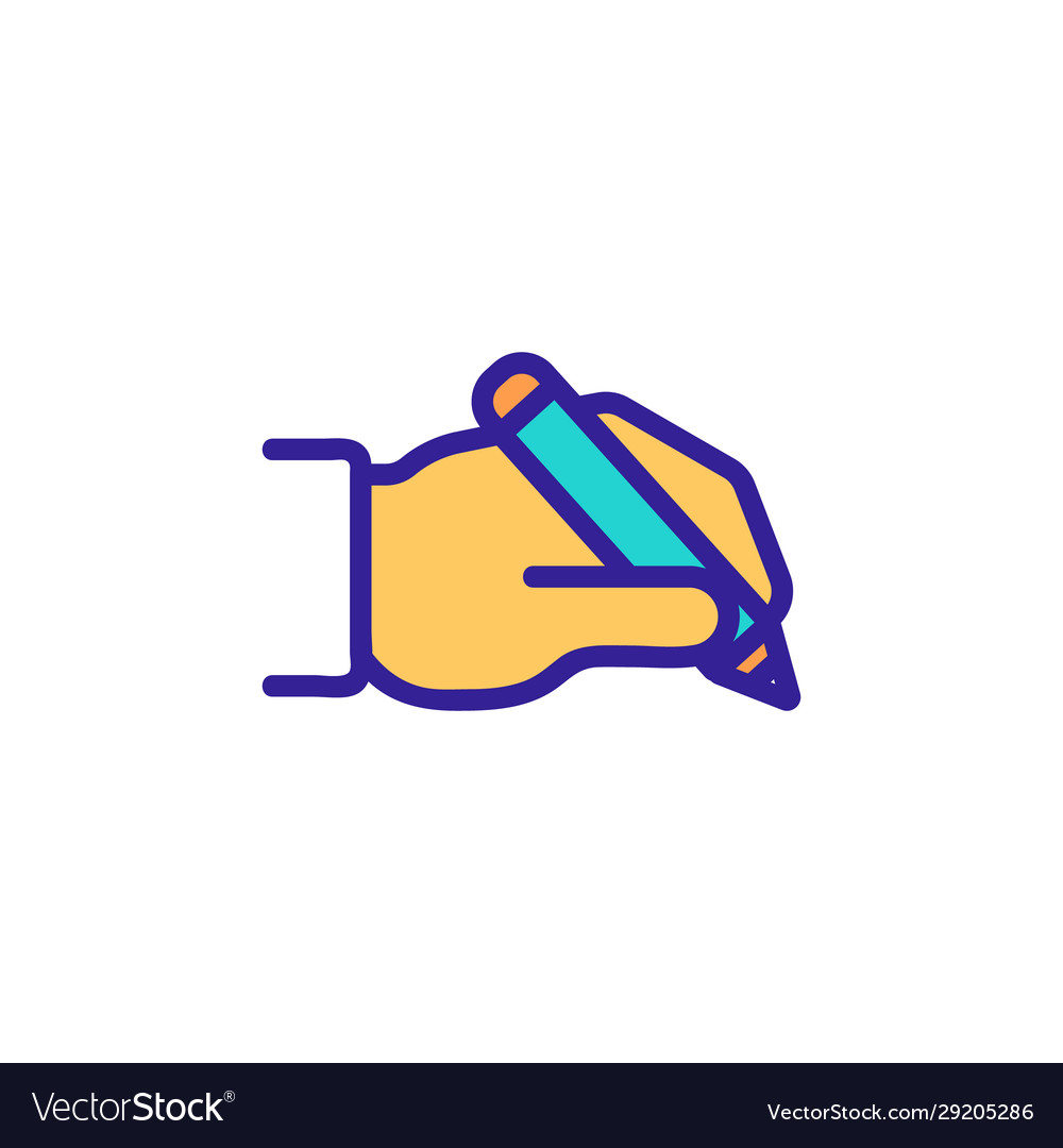 Journalism icon isolated contour symbol Royalty Free Vector