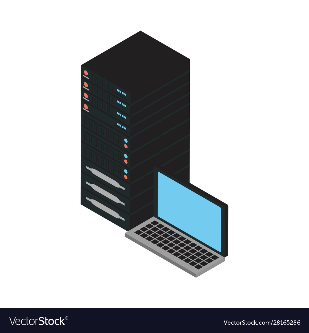 Laptop computer portable with data server