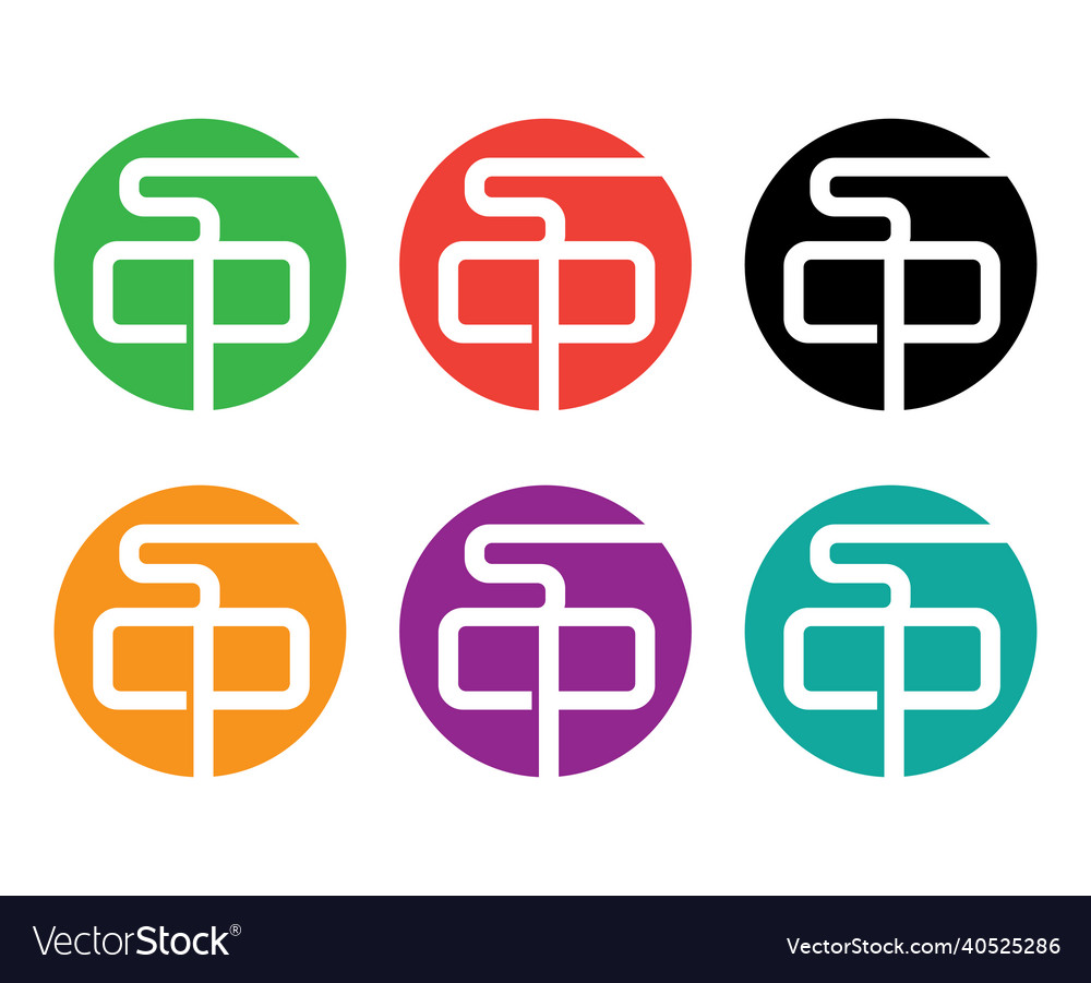 Scp logo design set Royalty Free Vector Image - VectorStock